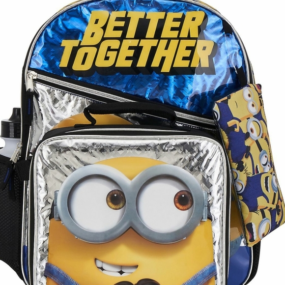 NWT MINIONS Rise of Gru Officially Licensed Despicable Me 5 Piece Backpack Set - Picture 8 of 15